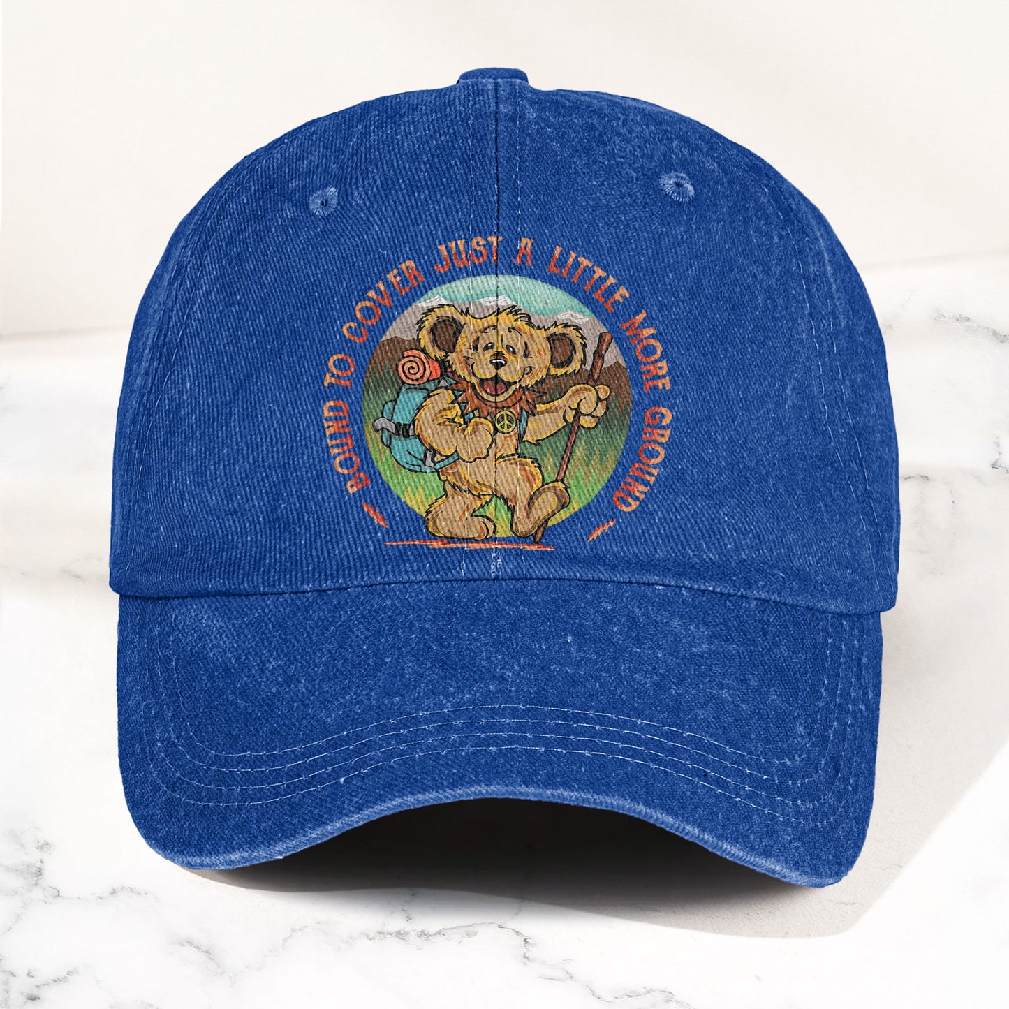 Grateful Dead Bound to Cover Just a Little More Ground Denim Cap – Retro Vintage Dad Cap Gift For Dad (With Box)