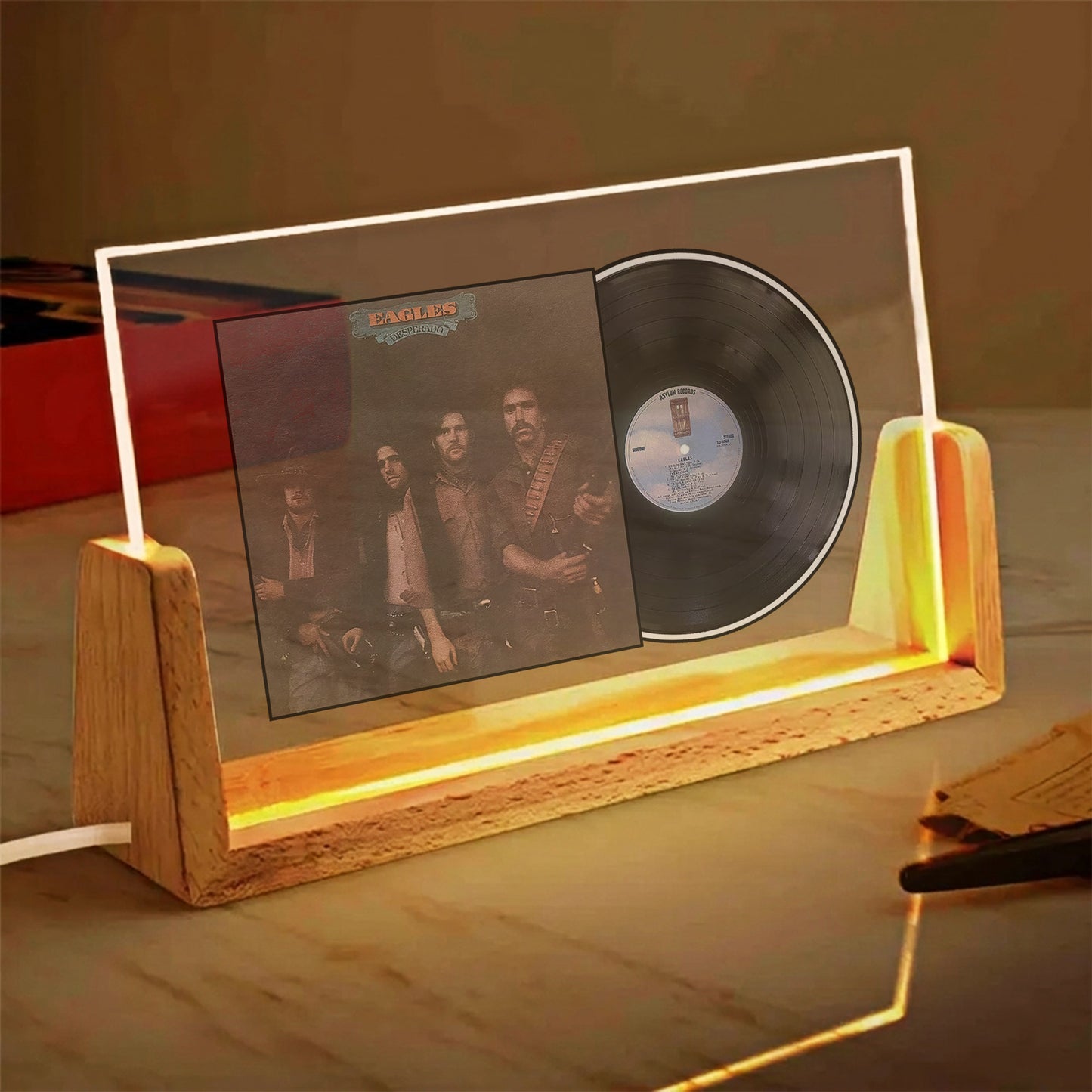 Eagles Desperado Album Acrylic Light – Classic Country Rock Vinyl LED Display for Music Fans
