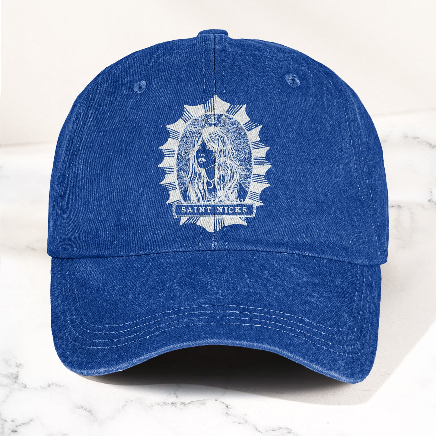 Saint Nicks Stevie Nicks Vintage Denim Cap – Retro Music Band Cap Gift For Dad (With Box)