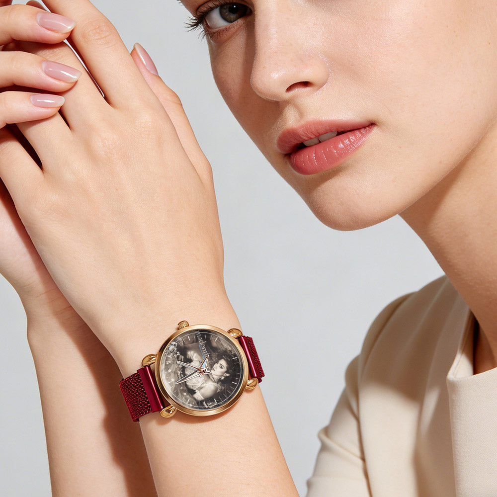 Madonna Vintage Portrait Watch – Classic Pop Star Design Available