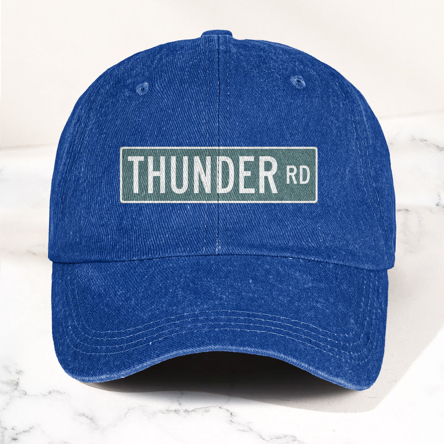 Bruce Springsteen Thunder RD Sign Denim Cap – Retro Rock Music Fan Cap (With Box)