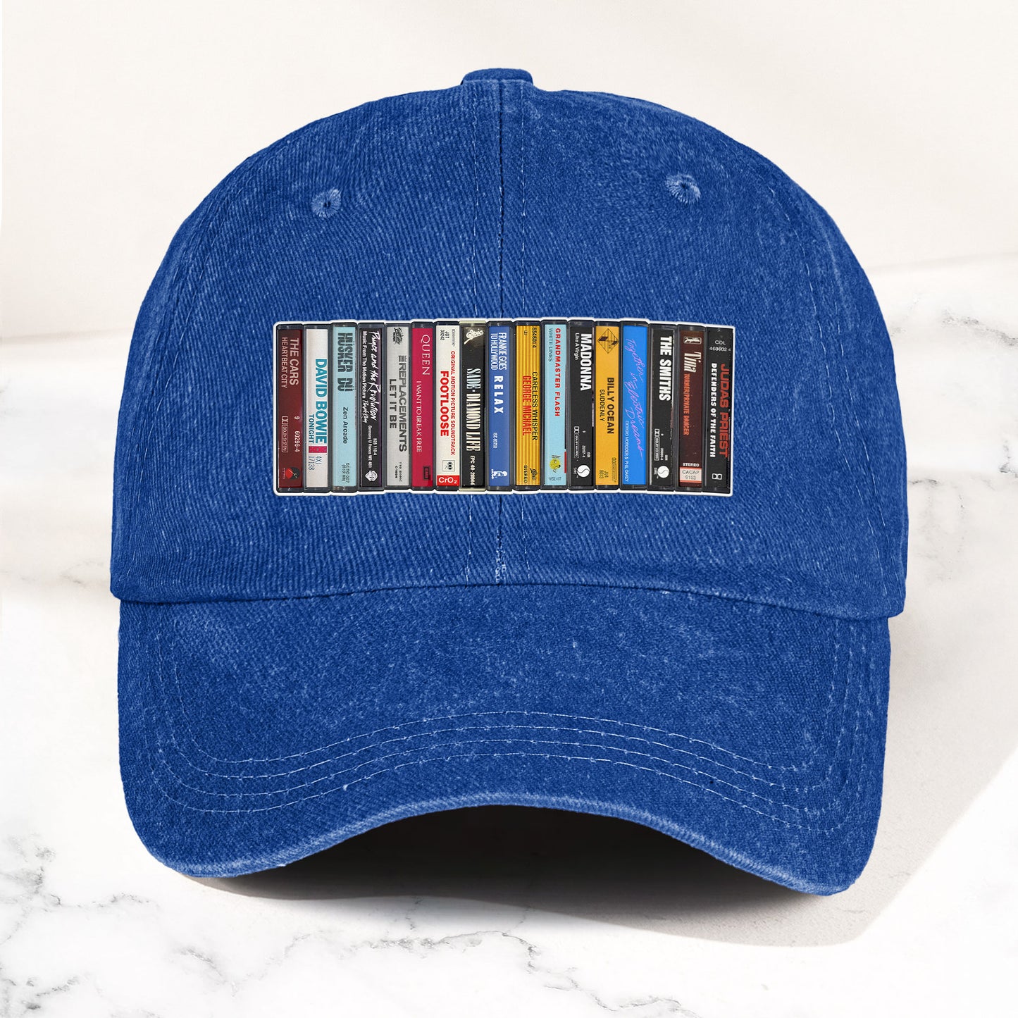 The Beatles Denim Dad Cap – Cassette Album Collection Design ( With BOX)