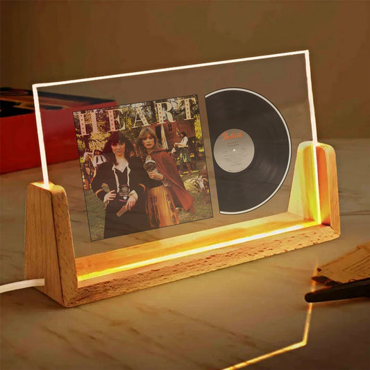 Heart Little Queen Iconic Album Acrylic Light – Classic Rock Vinyl LED Display