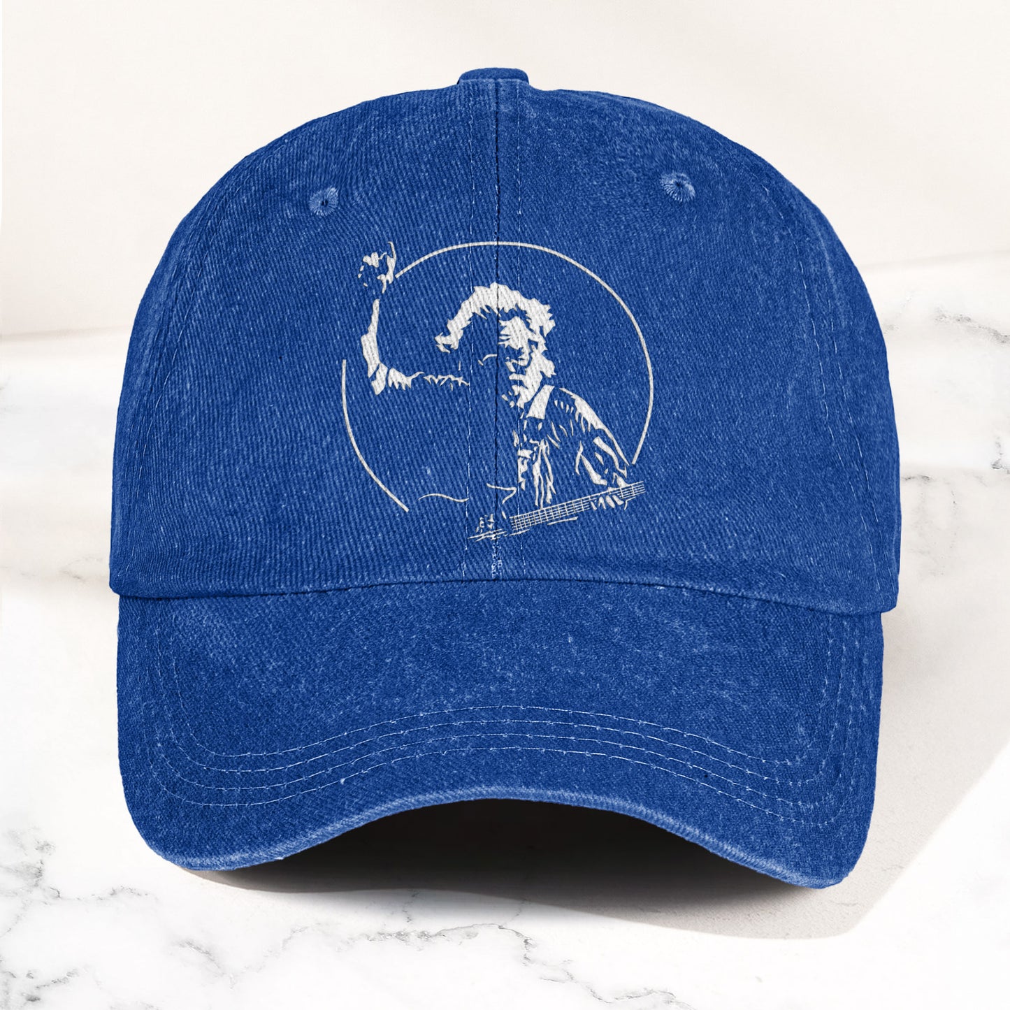 Jerry Garcia Denim Cap – Grateful Dead Merch Dad Hat (With Box)