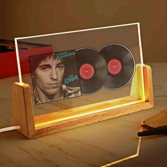Bruce Springsteen The River Acrylic Light – Iconic Double Album Vinyl LED Display for Rock Fans