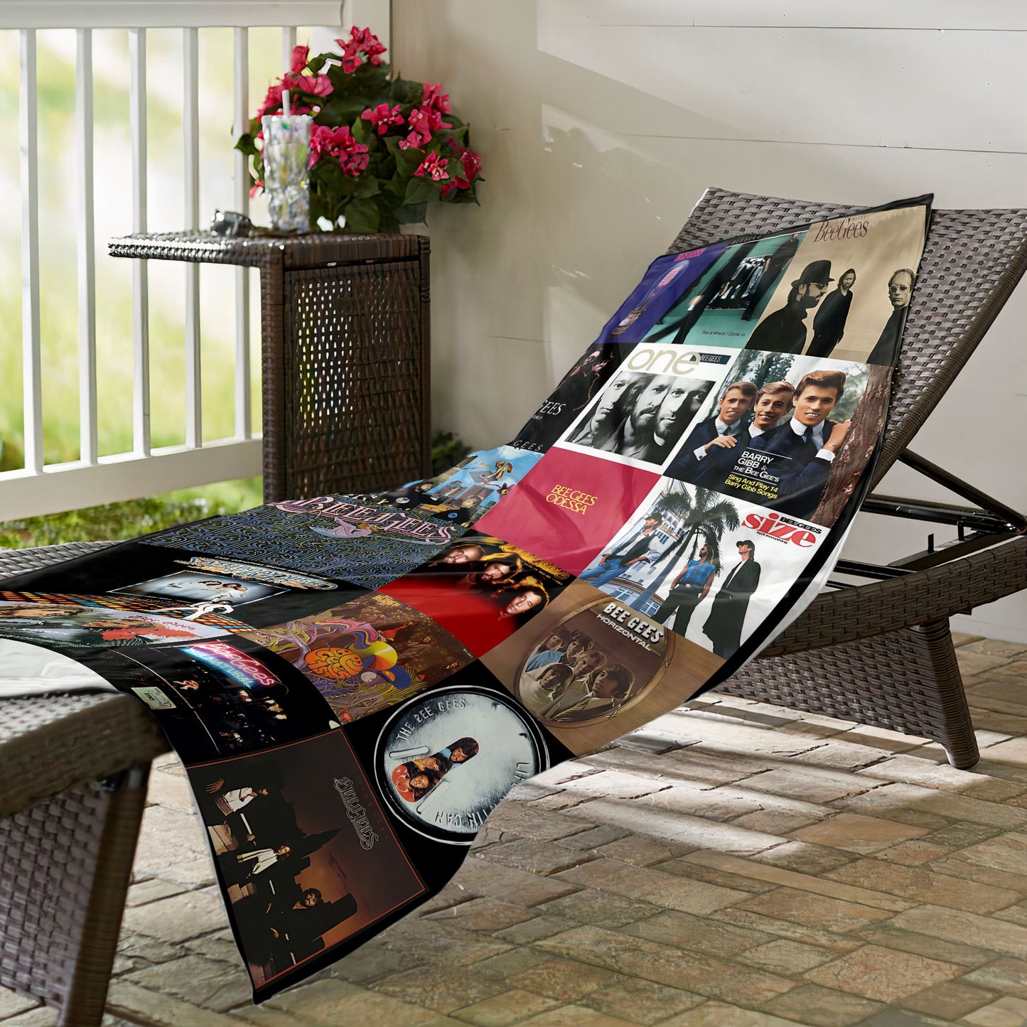 Bee Gees Beach Towel – Album Cover Collage Classic Rock Towel