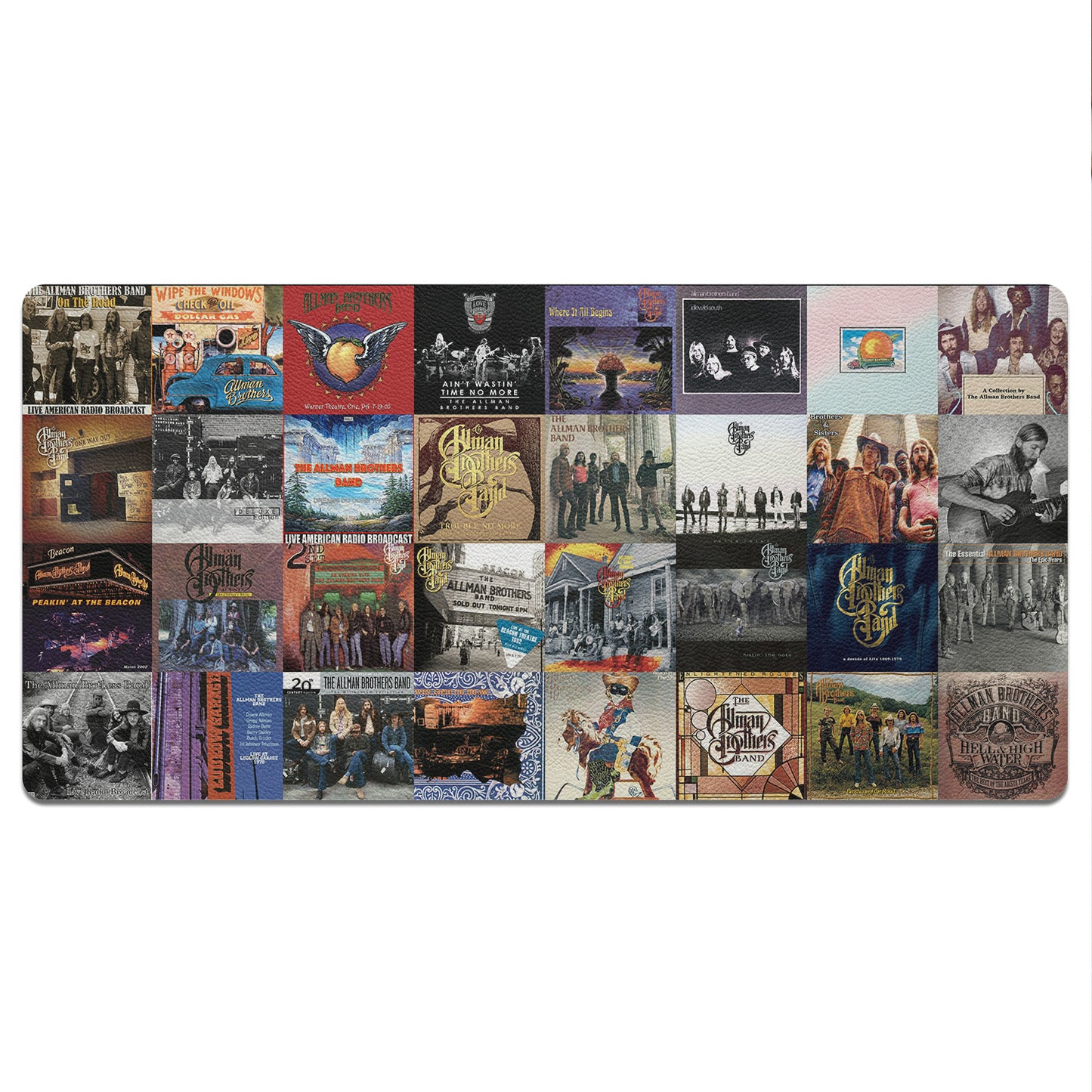 The Allman Brothers Band Album Collage Print Desk Mat – Non-slip Office Gift Keyboard Pad Birthday Gift For Music Lovers