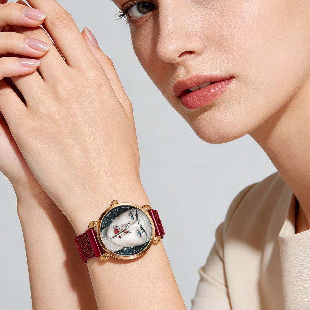 Madonna Vintage Portrait Watch – Classic Pop Star Design Available