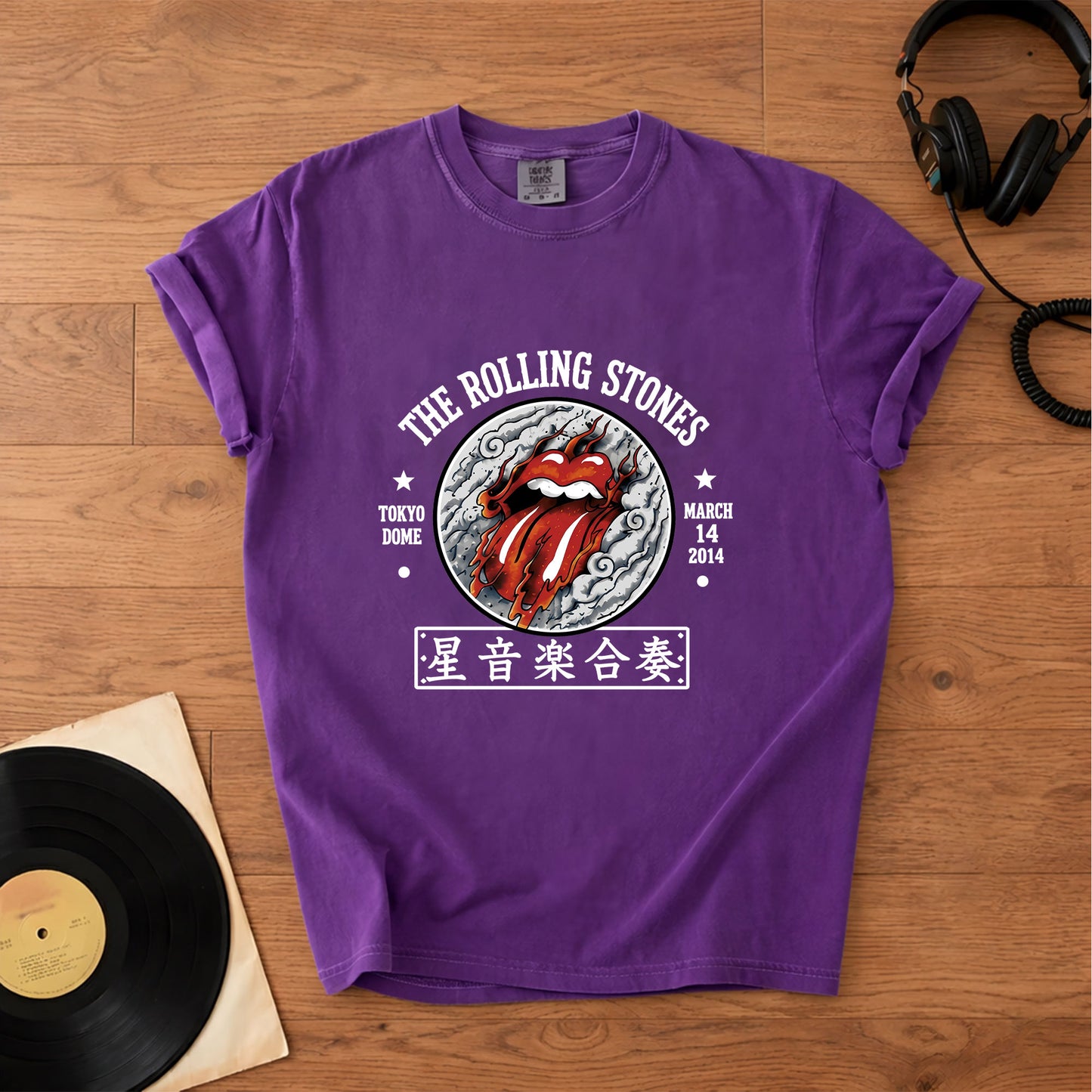 The Rolling Stones 2014 Tokyo Dome Japan Graphic T-Shirt – Retro Rock Metal Music Fan Merch Tee