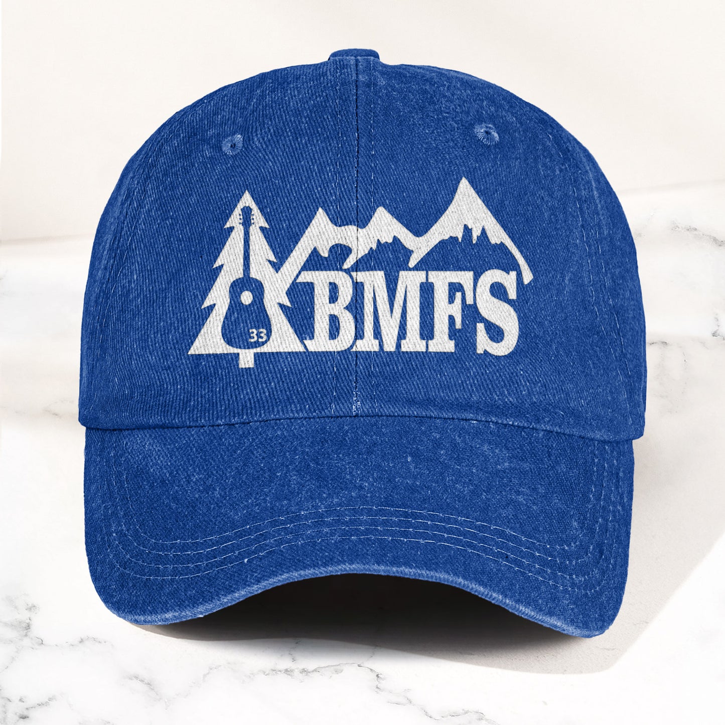 Billy Strings BMFS Acoustic Guitar Mountain Nature Music Merch Denim Cap – Retro Vintage Dad Cap Gift For Dad (With Box)