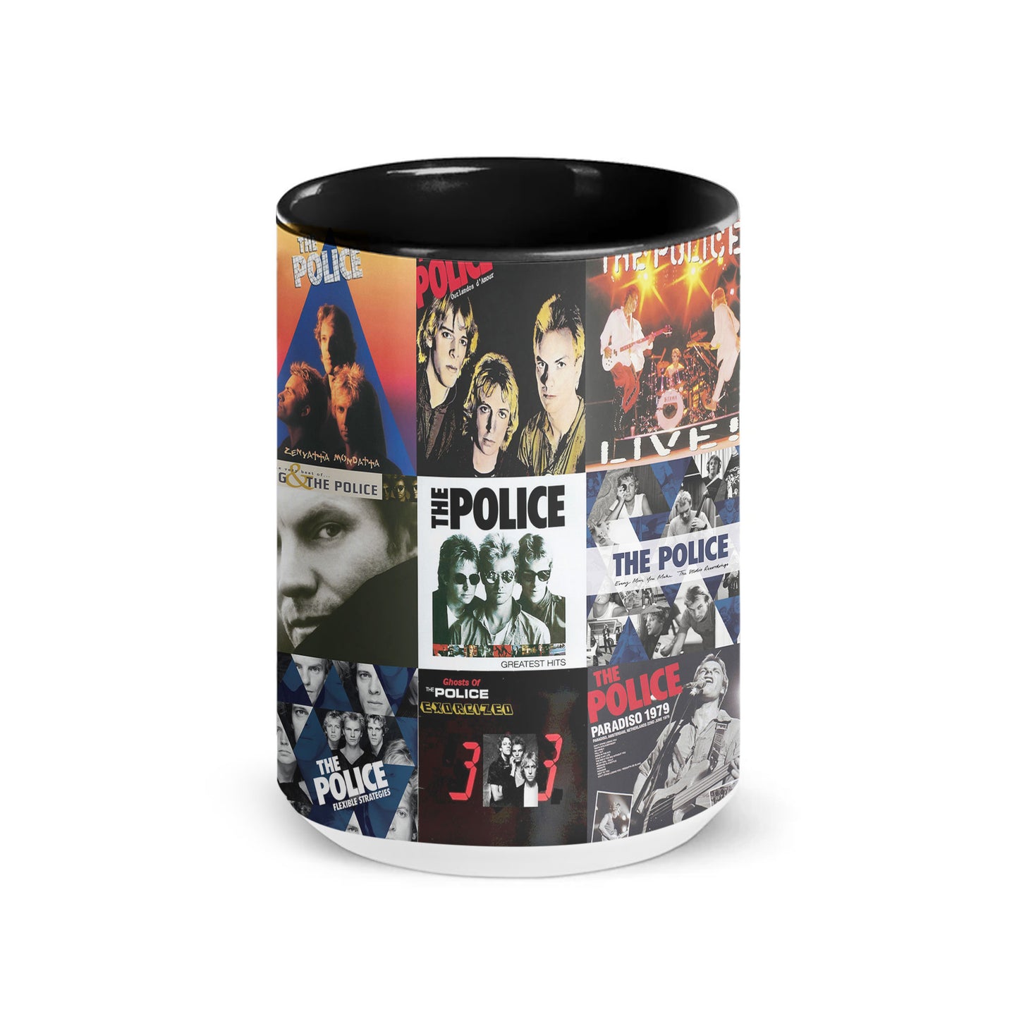 The Police Accent Mug – Classic Album Cover Collage Gift