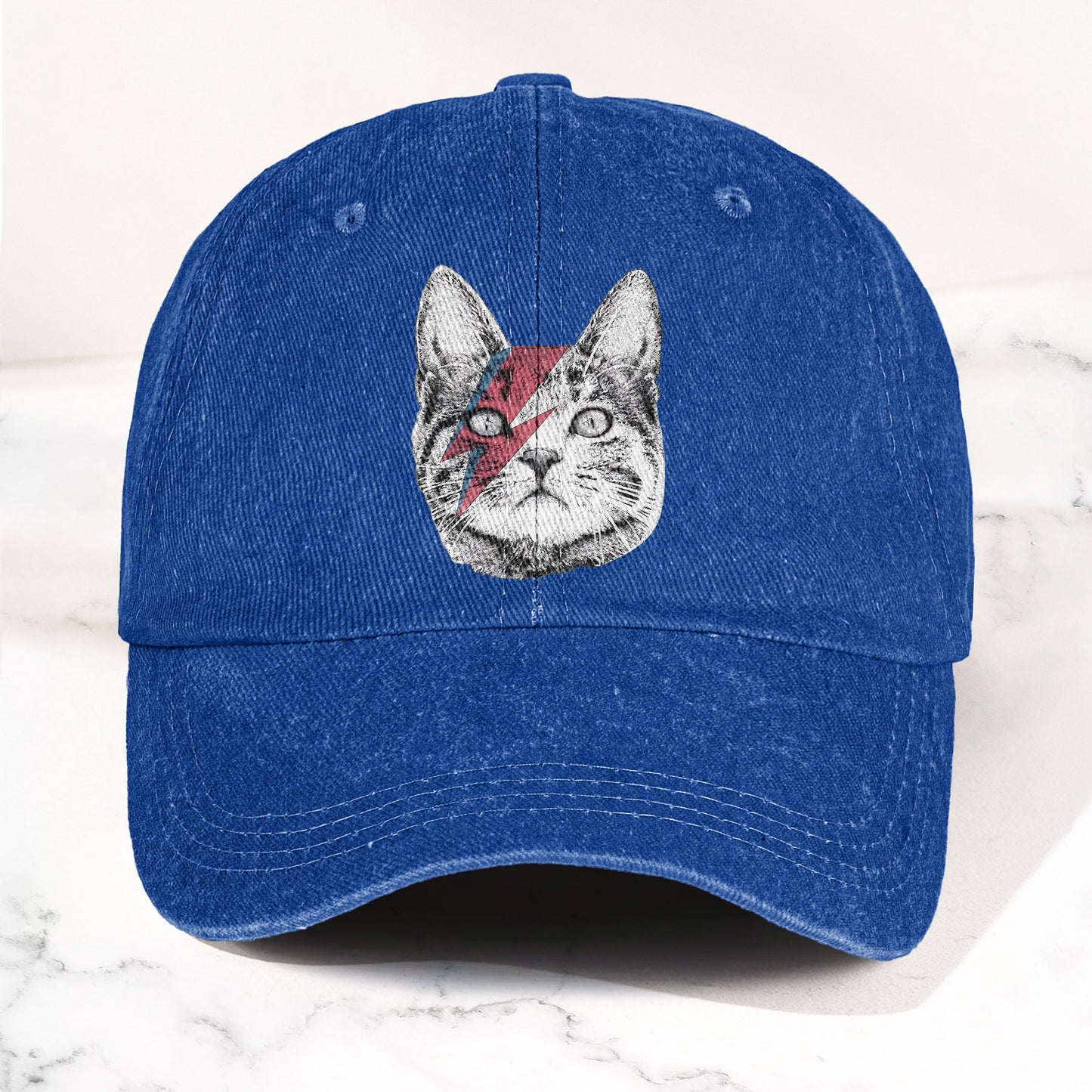 Kitty Stardust Denim Cap – David Bowie Inspired Merch Dad Hat (With Box)