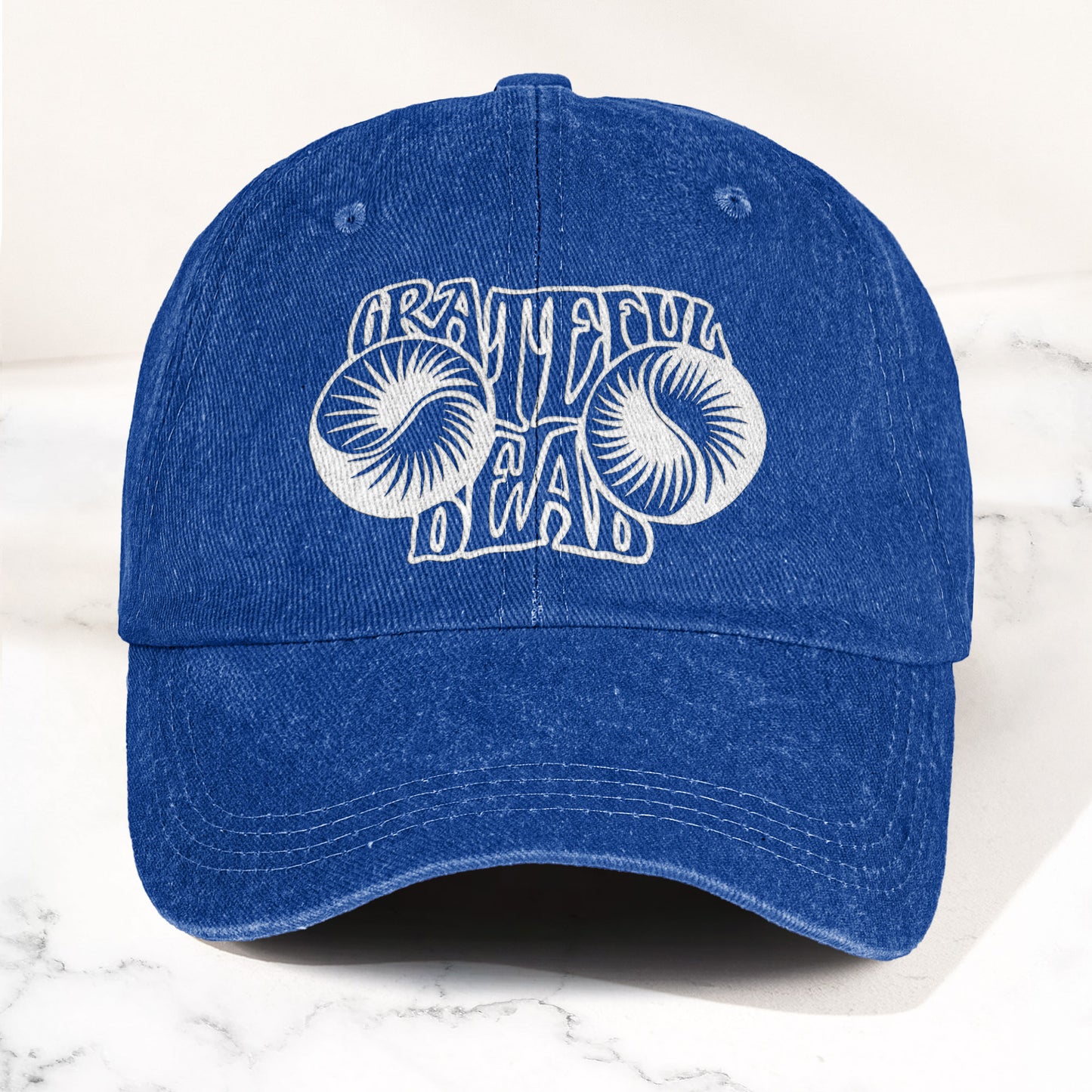 Grateful Dead Psychedelic Rock Music Merch Denim Cap – Retro Vintage Dad Cap Gift For Dad (With Box)
