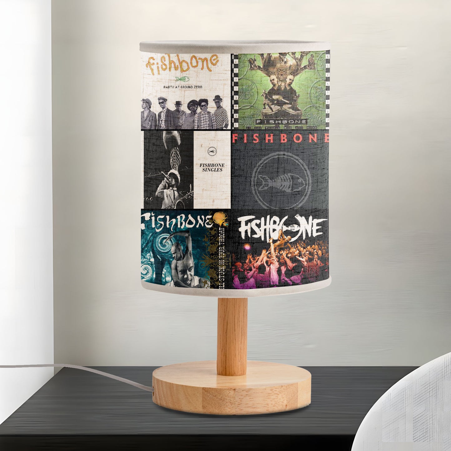 Fishbone Album Art Table Lamp – Funk Rock & Ska Punk Decorative Light