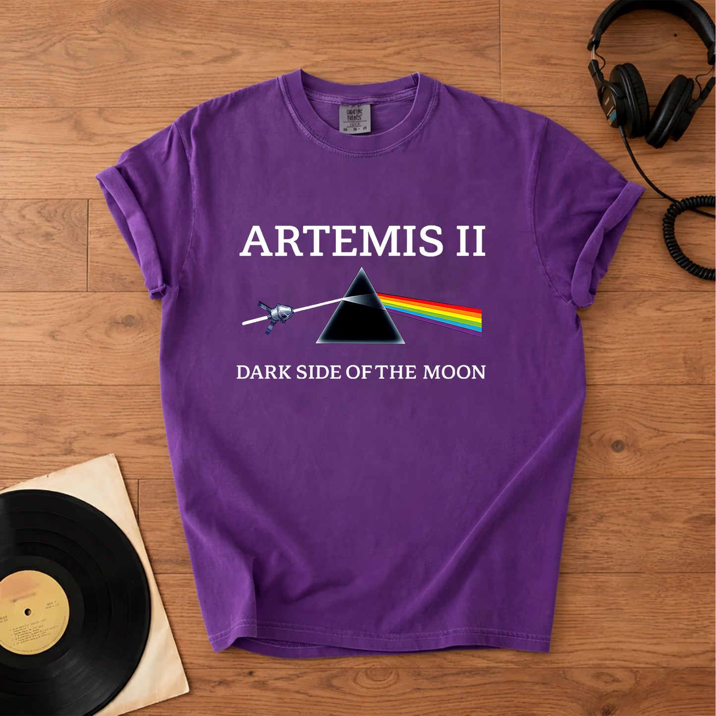 Cosmic Prism Comfort Tee – Space & Retro Rock Inspired Graphic Shirt