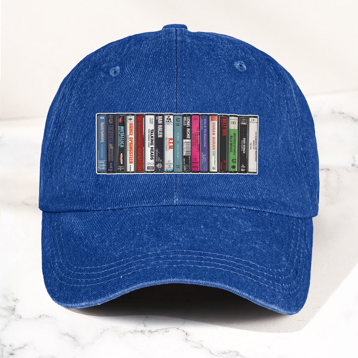 1984 Cassette Tape Collection Denim Dad Cap – Retro Music Mixtape Aesthetic Hat (With BOX)