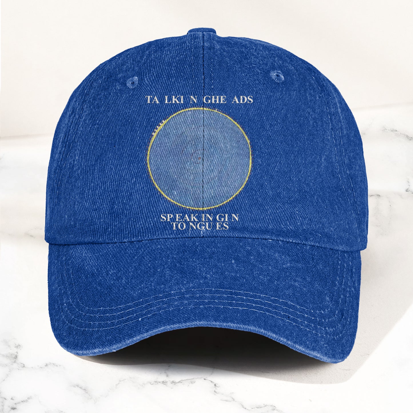 Talking Heads Speaking in Tongues Denim Cap – Retro Music Fan Concert Cap Gift For Dad Father's Day (With Box)