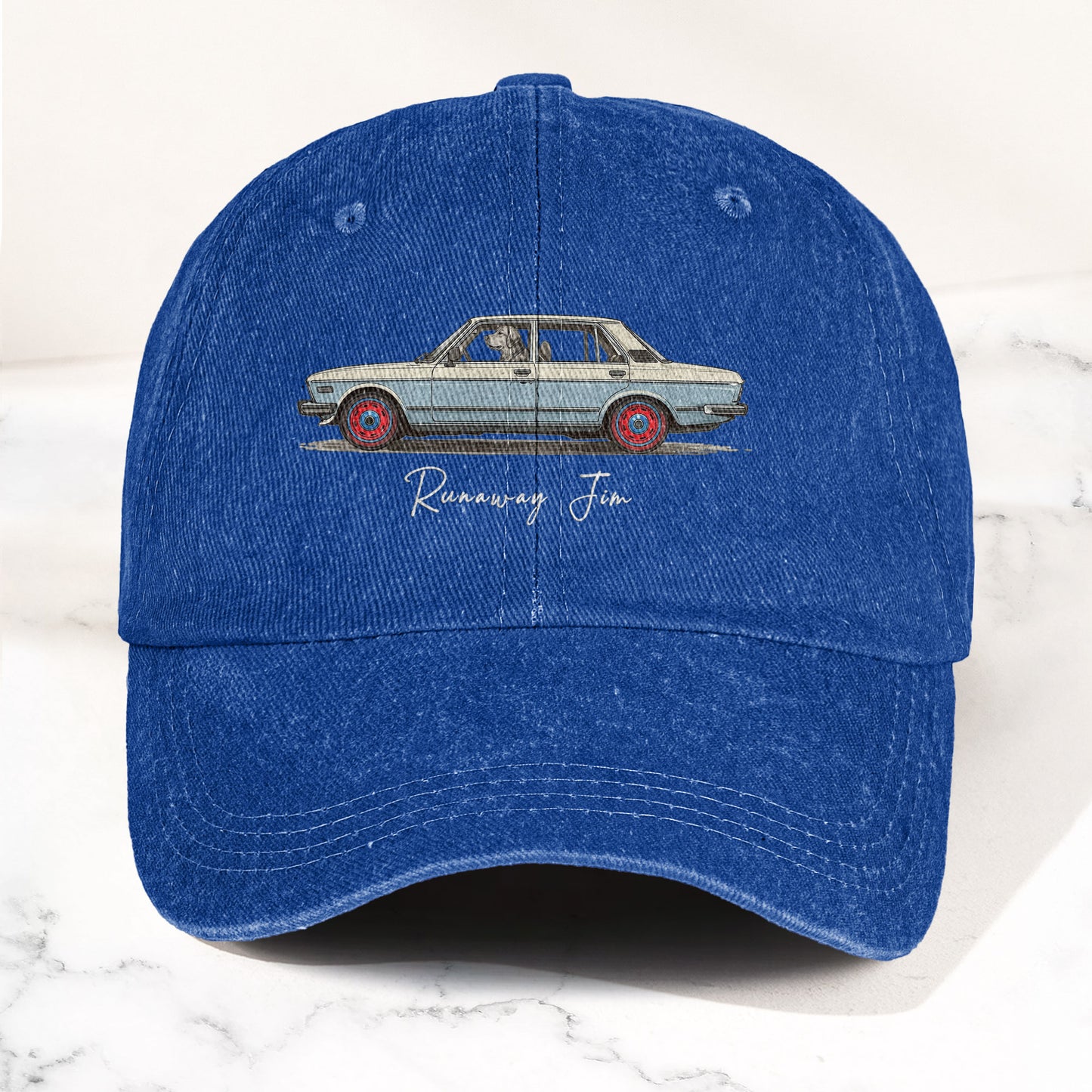 Phish Runaway Jim Car Parody Denim Cap – Retro Music Fan Concert Cap Gift For Dad (With Box)