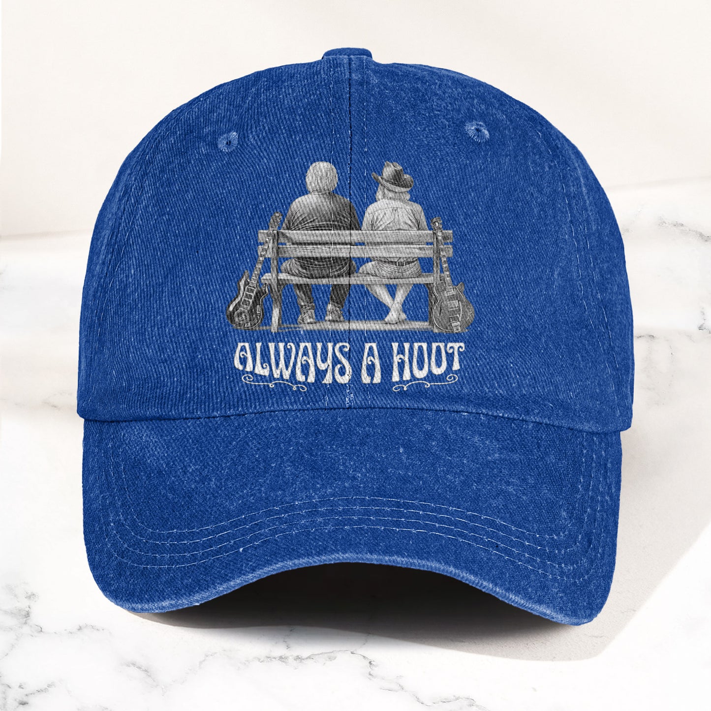 Grateful Dead Jerry Garcia and Bob Weir Always A Hoot – Retro Vintage Dad Cap Gift For Dad (With Box)