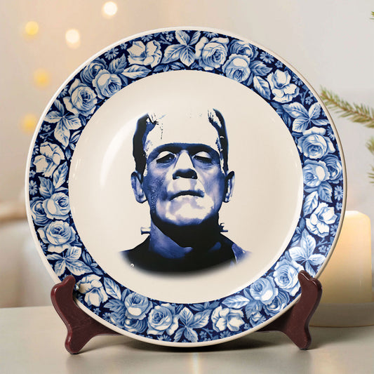 Vintage Horror Ceramic Plate – Frankenstein’s Monster