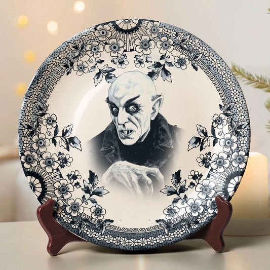 Vintage Horror Ceramic Plate - Count Orlok