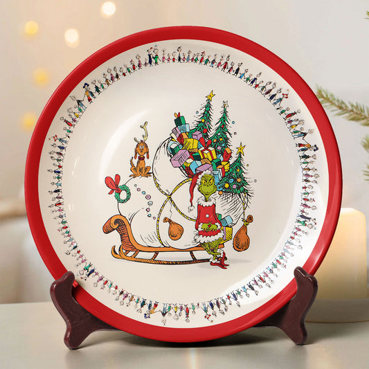 The Grinch Christmas Decorative Plate