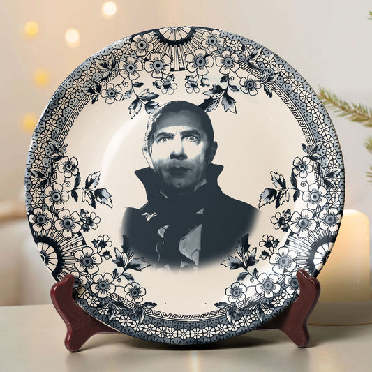Vintage Horror Ceramic Plate – Count Dracula