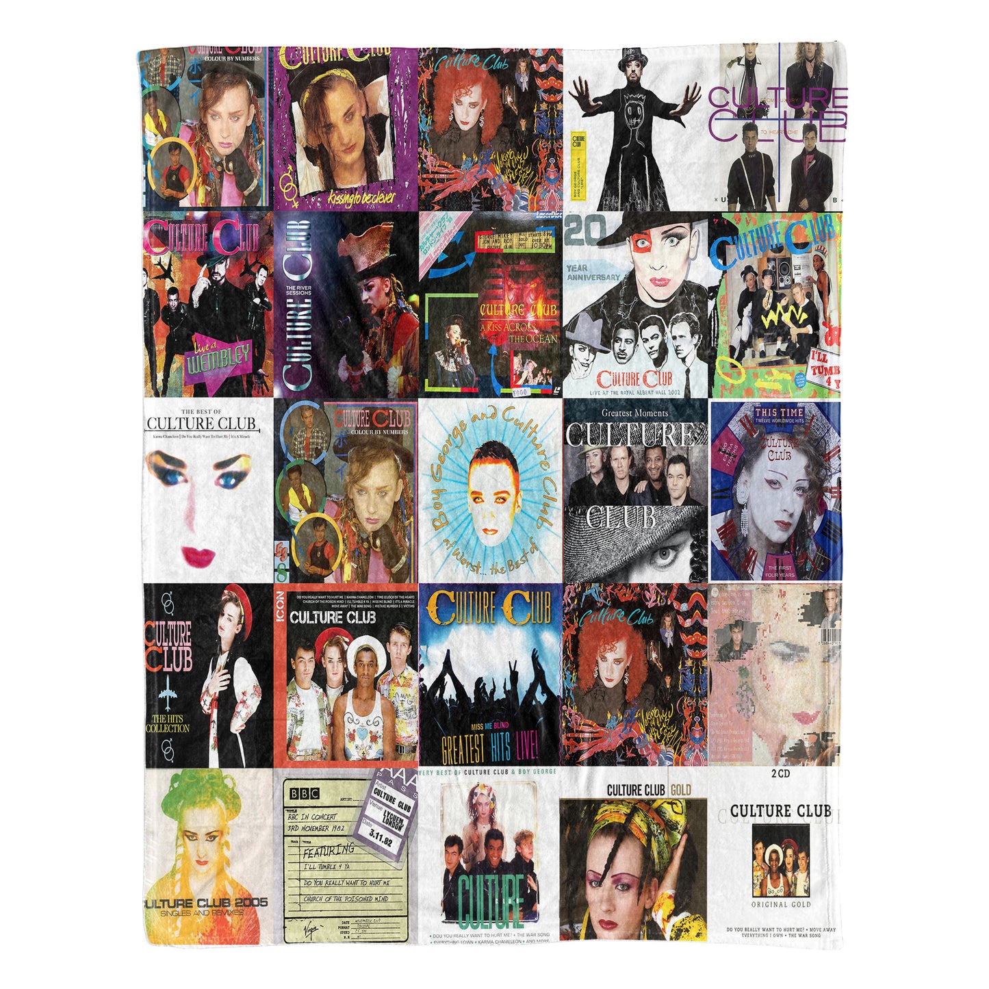 Culture Club Sherpa Blanket – A Vibrant Tribute to ’80s Pop Icons