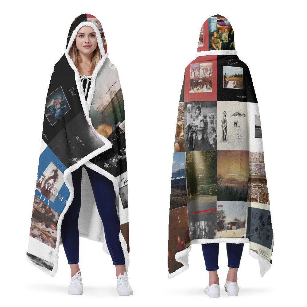 Zach Bryan Wearable Hooded Blanket – Wrapped in Heartland Memories