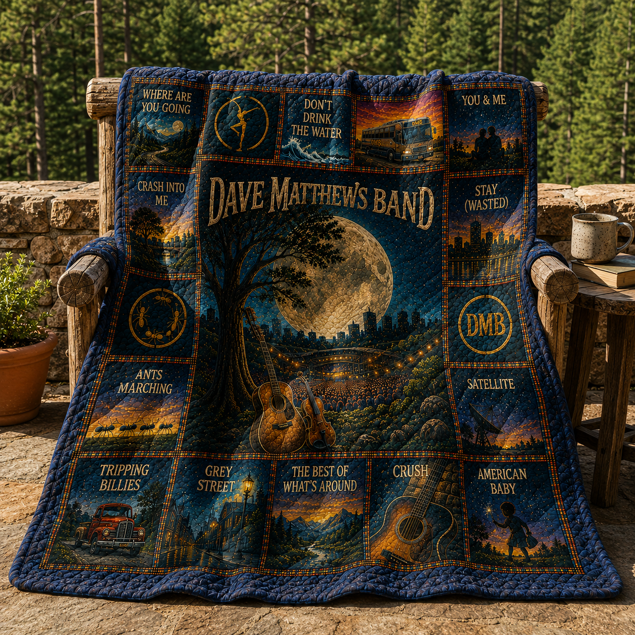 Dave Matthews Band Jam Rock Quilt Blanket – A Magical Musical Journey In Every Stitch