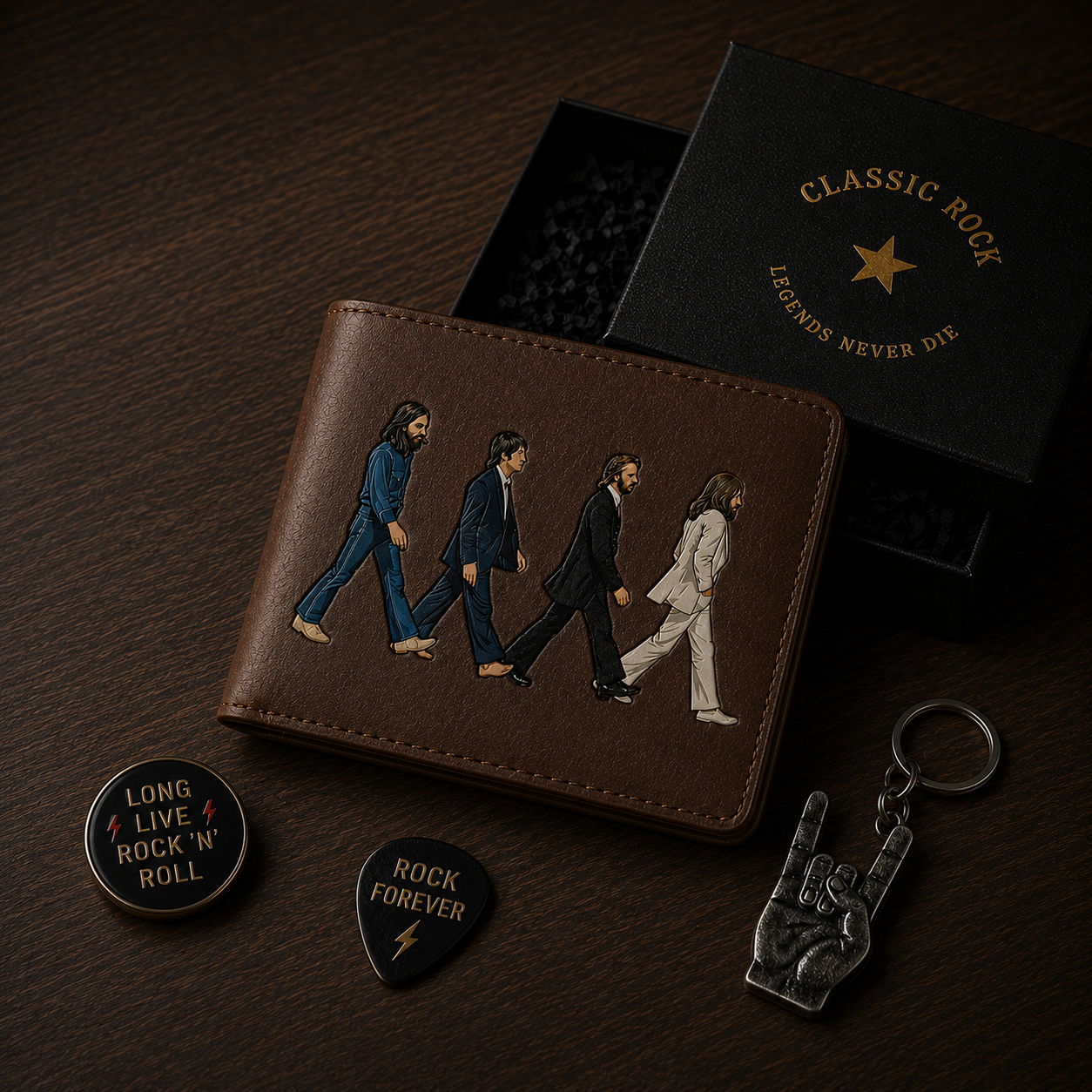 The Beatles Abbey Road Wallet – Classic Rock Inspired Leather Wallet (With Box)