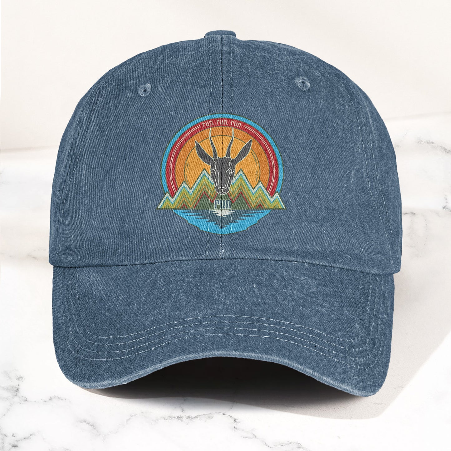 Phish Antelope Run Logo Denim Cap – Retro Music Phish Cap Gift For Dad (With Box)