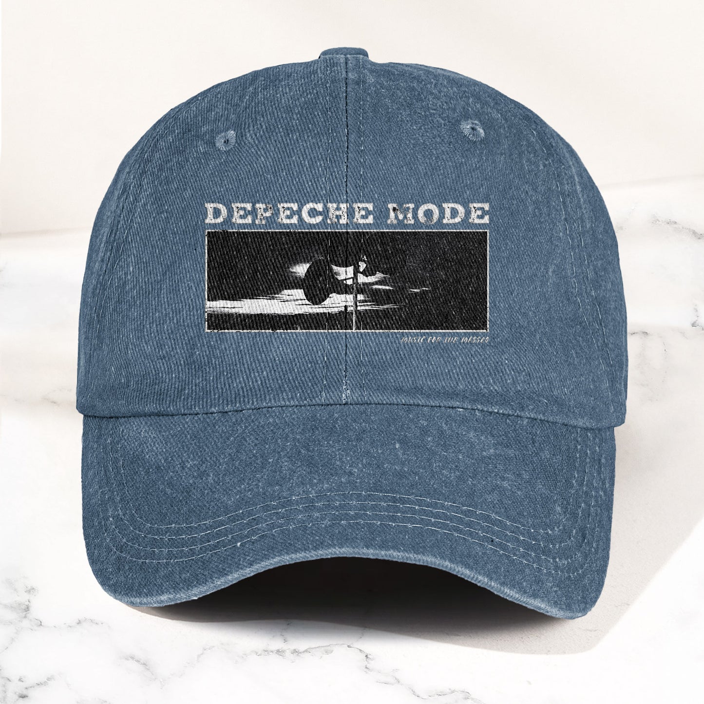 Music for the Masses Denim Cap – Retro Depeche Mode Merch Dad Hat (With Box)