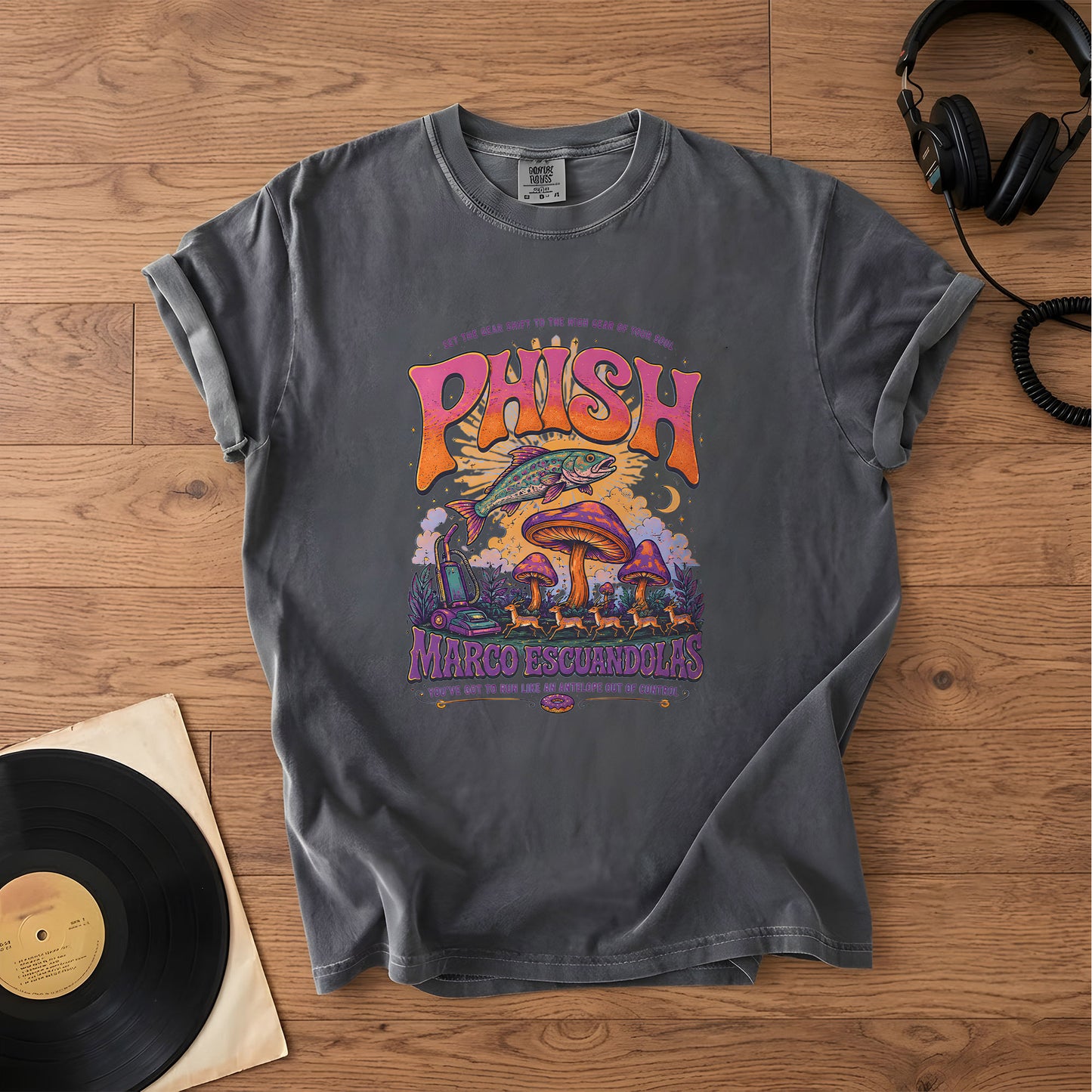 Phish Marco Escuandolas T-Shirt – Retro Rock Music Phish Bands Merch Tee