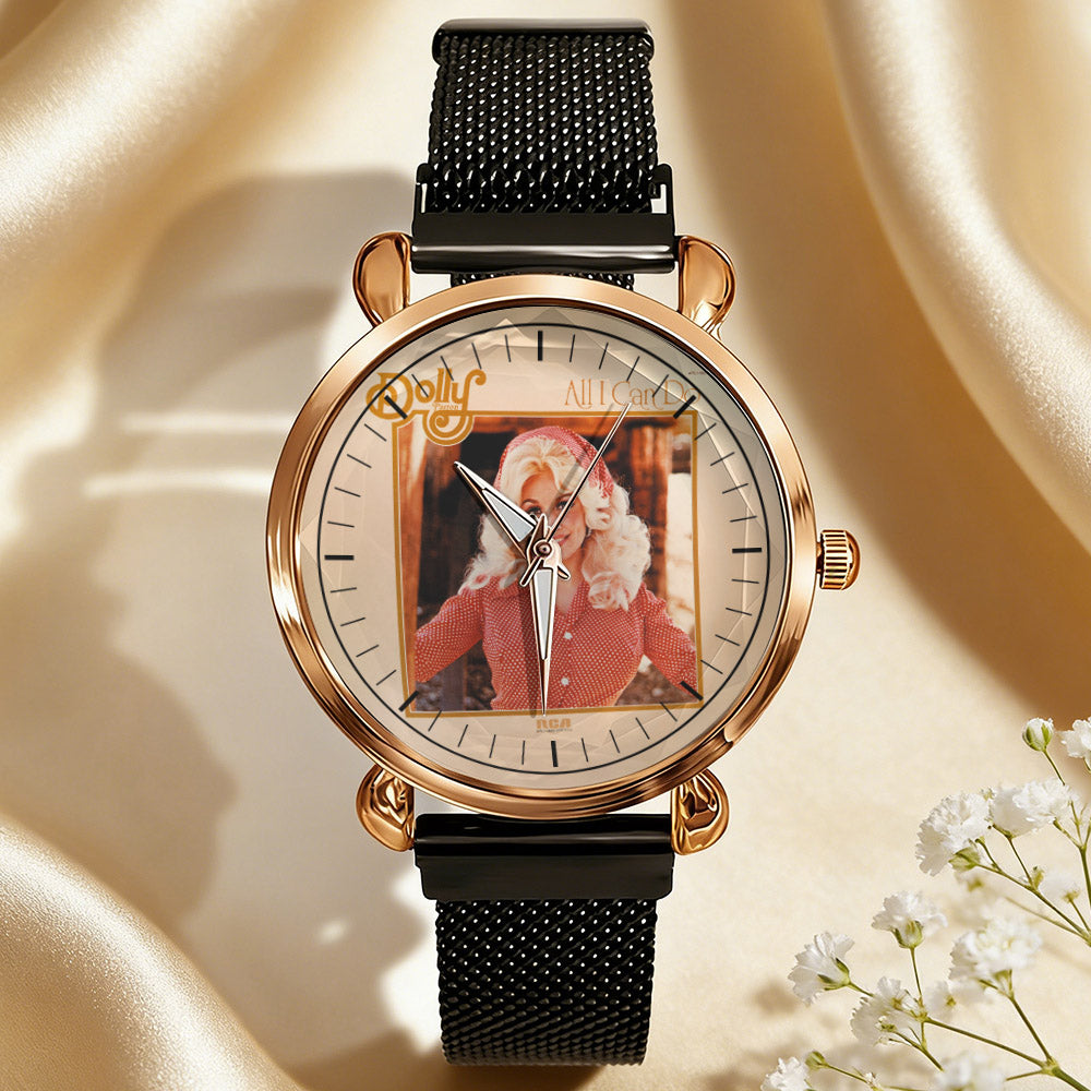 Dolly Parton Vintage Portrait Watch – Classic Country Icon Design Available