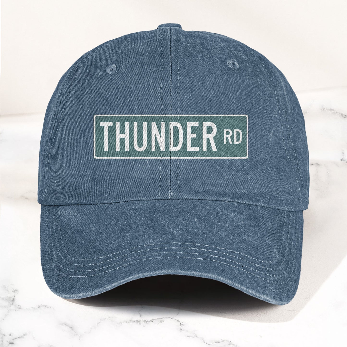 Bruce Springsteen Thunder RD Sign Denim Cap – Retro Rock Music Fan Cap (With Box)