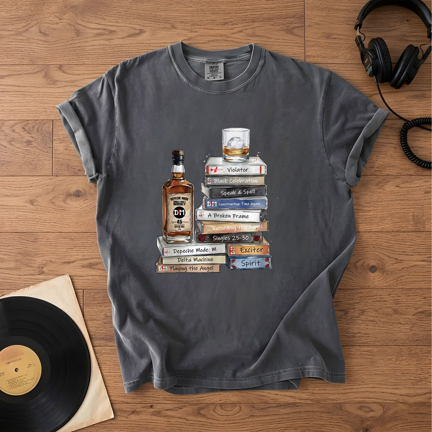Depeche Mode Cassette Album Collection T-Shirt – Retro Music Depeche Mode Merch Tee