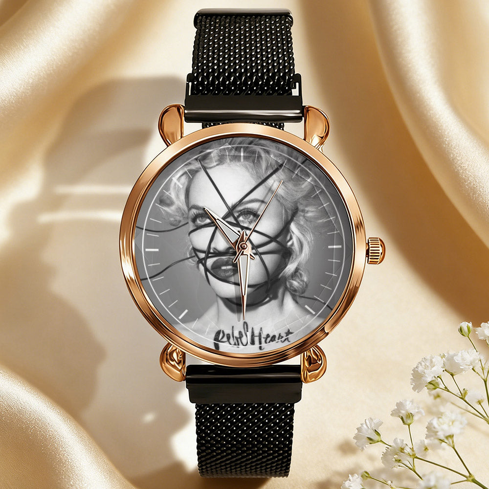 Madonna Vintage Portrait Watch – Classic Pop Star Design Available
