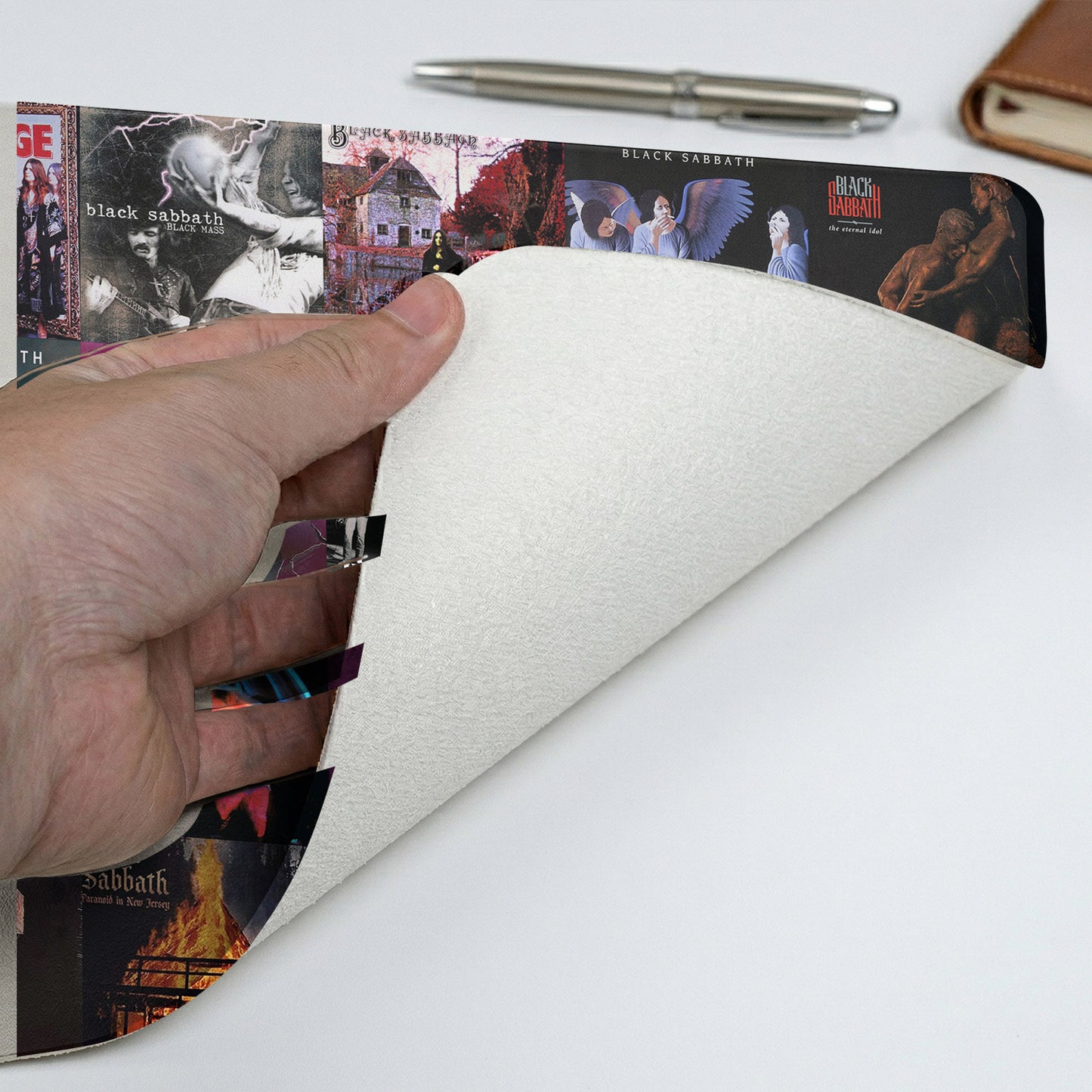 Black Sabbath Vintage Art Desk Mat – Non-slip Home Office Gift Keyboard Pad for Rock Music Lovers