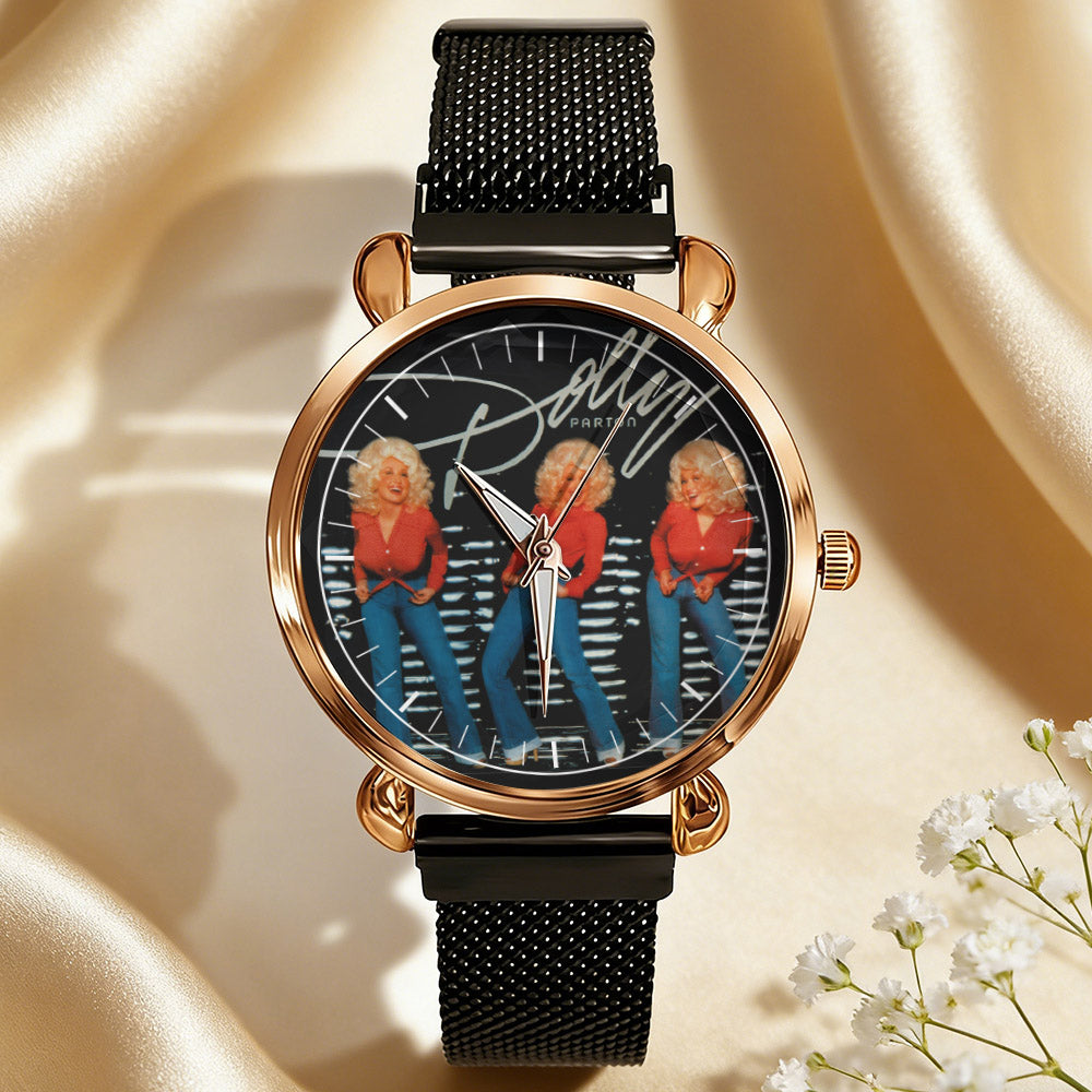 Dolly Parton Vintage Portrait Watch – Classic Country Icon Design Available