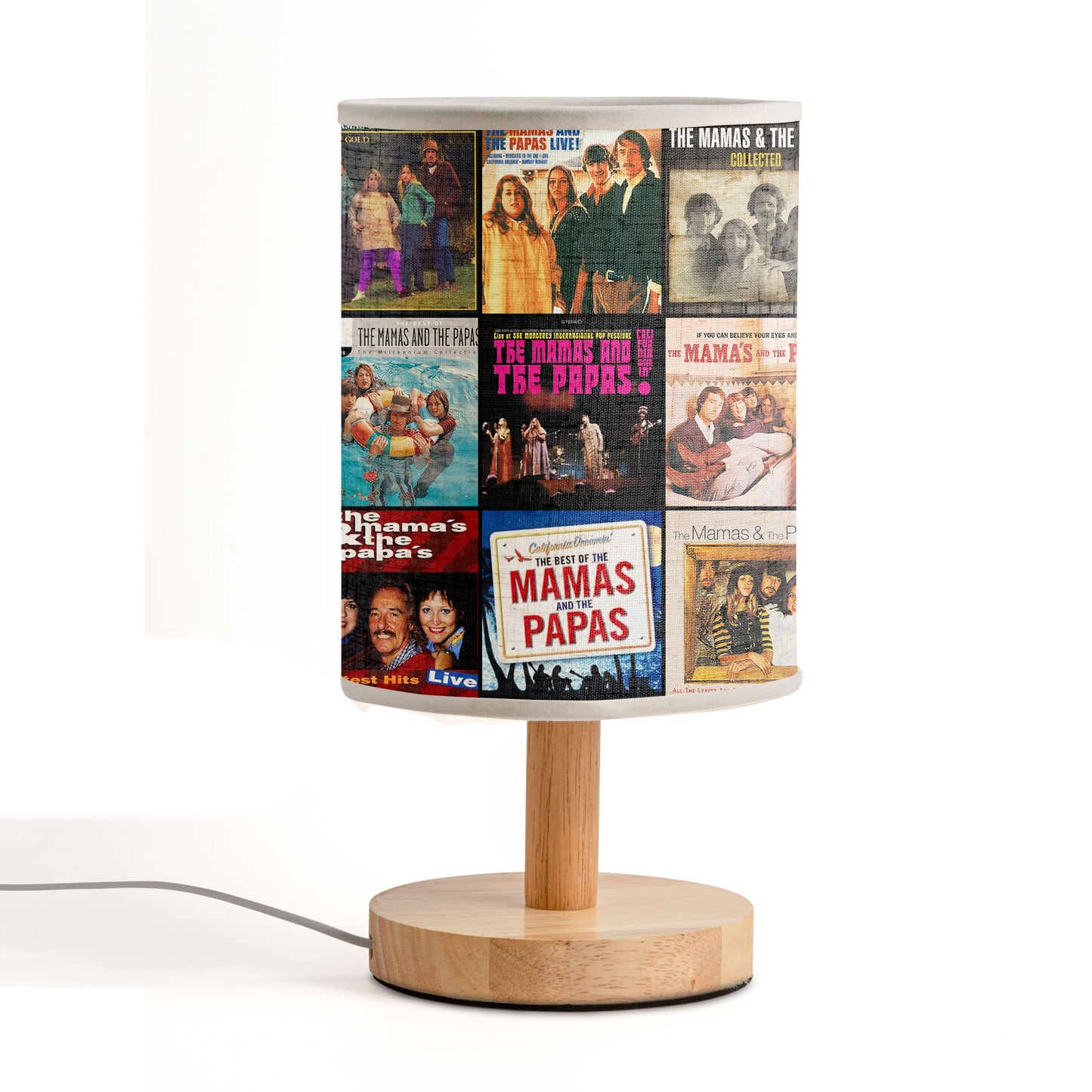 The Mamas & The Papas Album Art Table Lamp – Classic Folk Rock Decorative Light