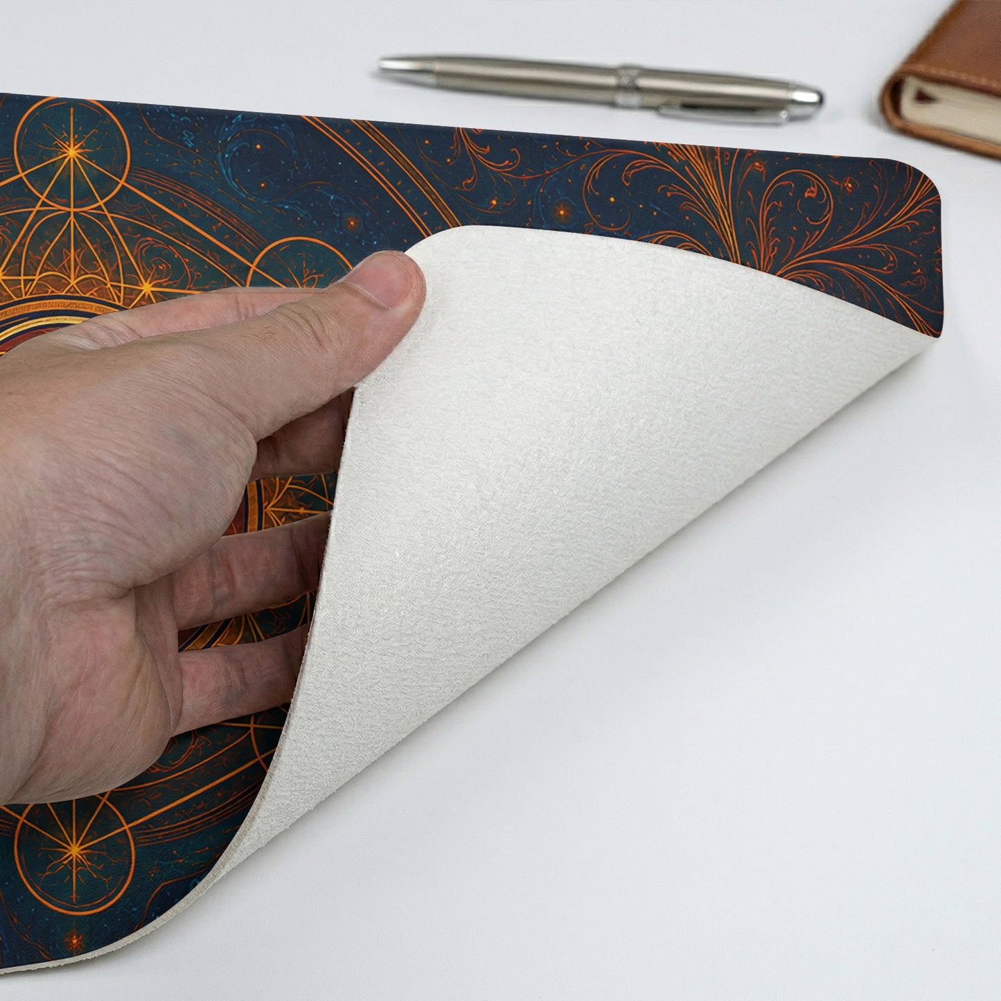Grateful Dead Sacred Geometry Steal Your Face Desk Mat – Non-slip Office Gift Keyboard Pad Birthday Gift For Music Lovers