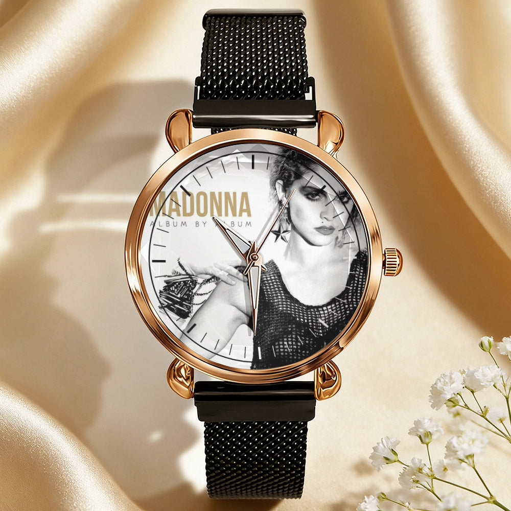 Madonna Vintage Portrait Watch – Classic Pop Star Design Available