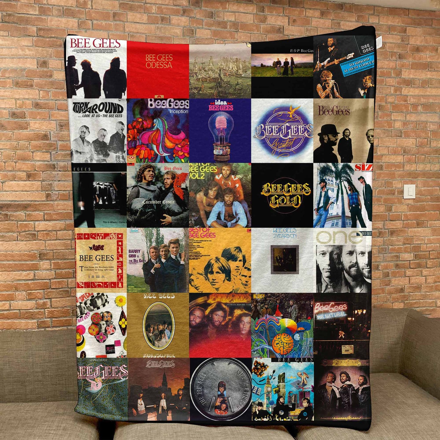 Bee Gees Sherpa Blanket – Timeless Pop & Disco Warmth Wrapped in Iconic Album Art