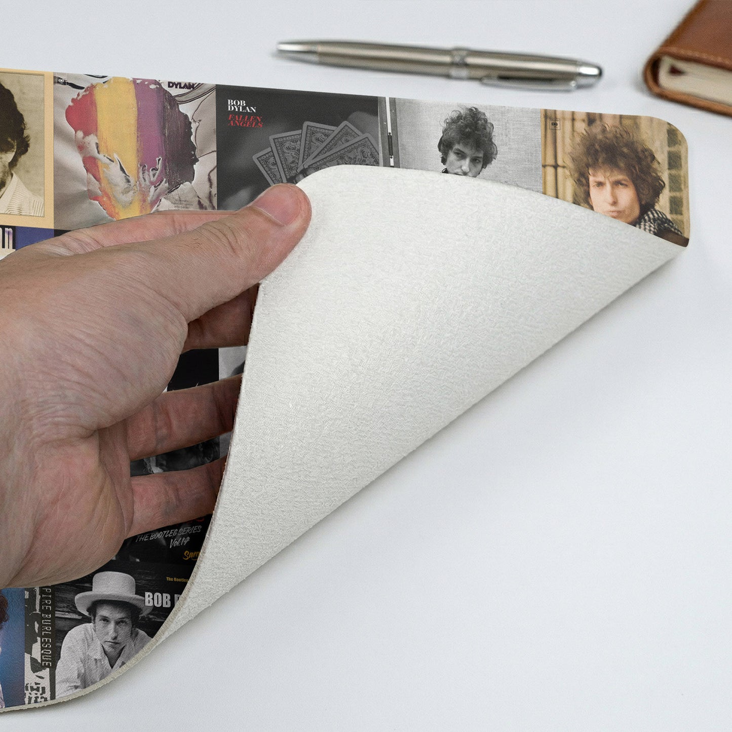 Bob Dylan Album Collage Print Desk Mat – Non-slip Office Gift Keyboard Pad Birthday Gift For Music Lovers