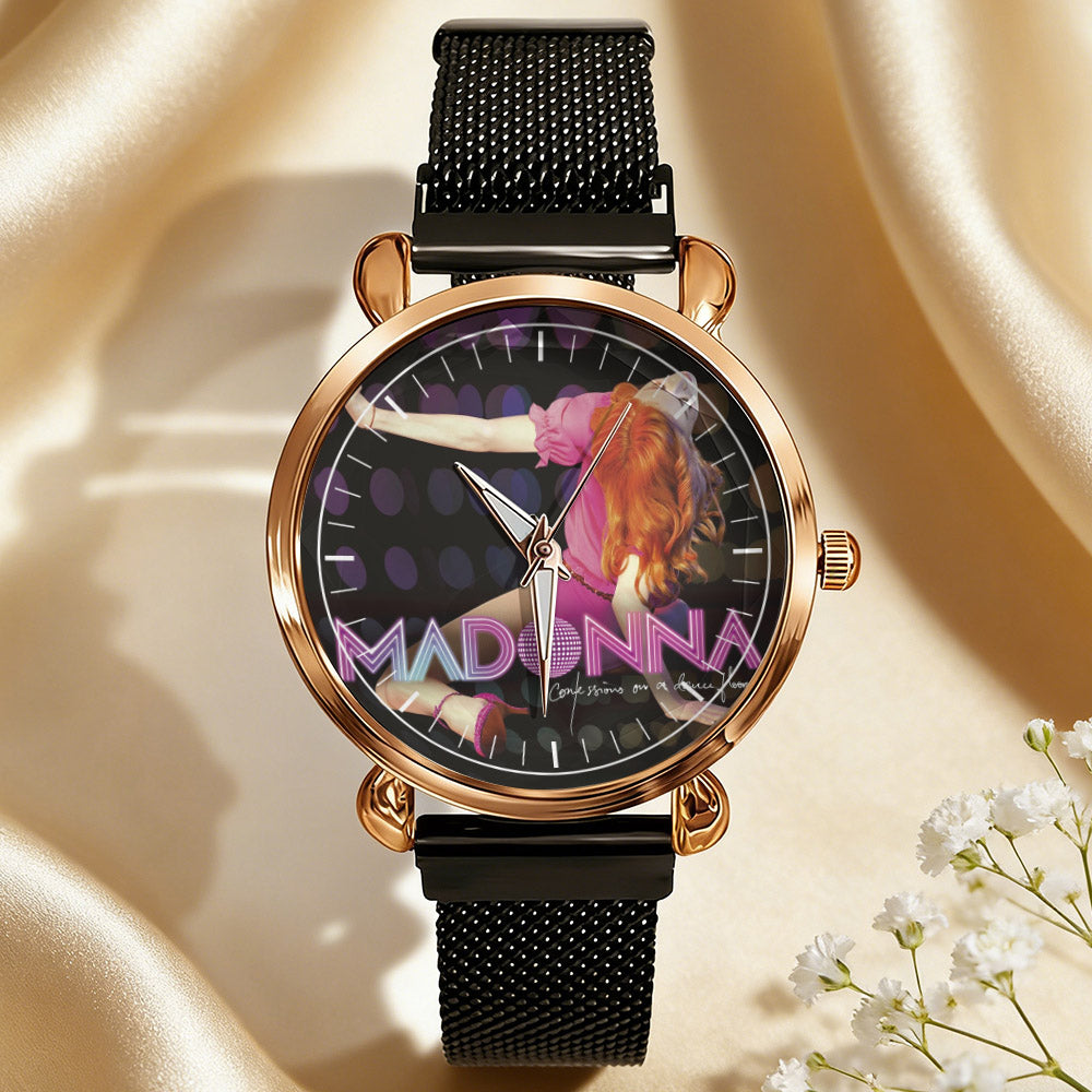 Madonna Vintage Portrait Watch – Classic Pop Star Design Available
