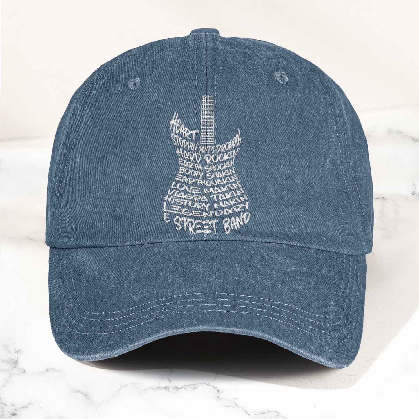Bruce Springsteen and E Street Band Denim Cap – Retro Rock Music Fan Cap (With Box)