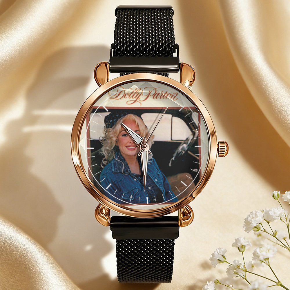 Dolly Parton Vintage Portrait Watch – Classic Country Icon Design Available
