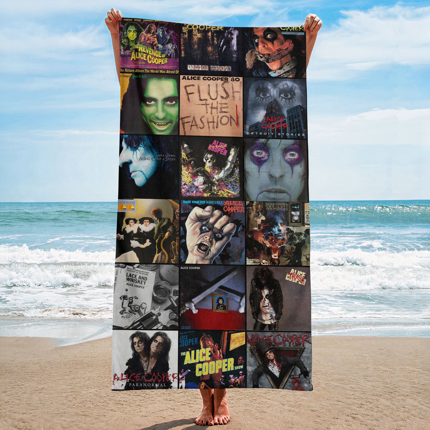 Alice In Chains Beach Towel – Album Cover Collage Classic Rock Towel