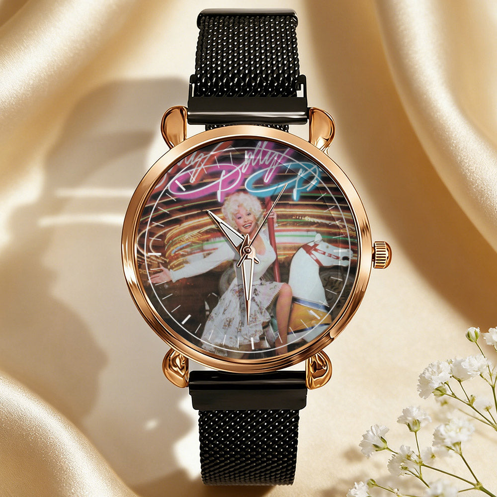 Dolly Parton Vintage Portrait Watch – Classic Country Icon Design Available
